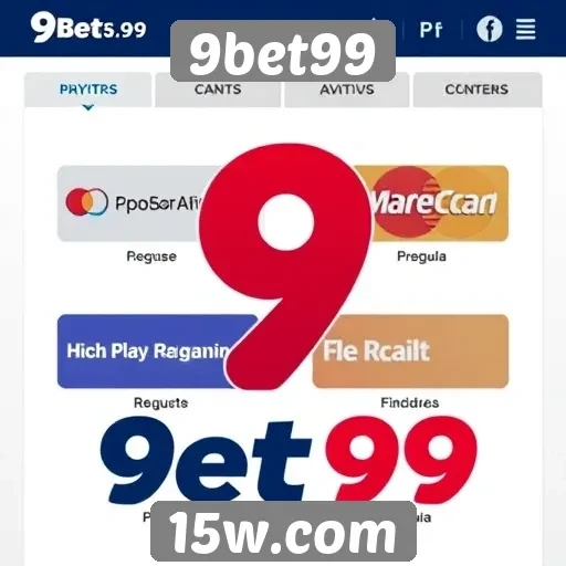 Opções de pagamento disponíveis no 9bet99